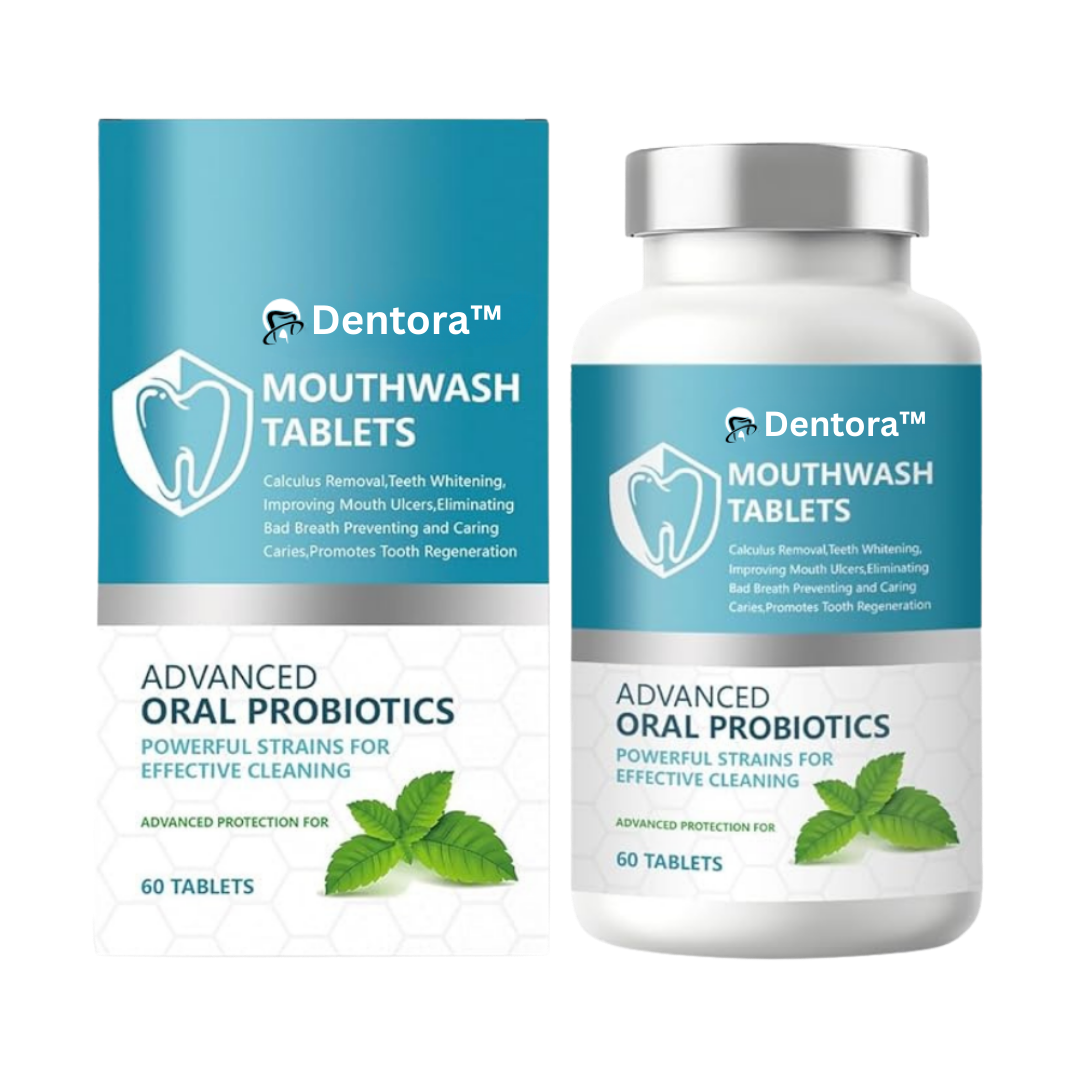 Dentora™ Mouthwash Tablet | Removes up to 92% of tartar in just 5 days!