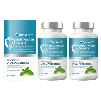 Dentora™ Mouthwash Tablet | Removes up to 92% of tartar in just 5 days!